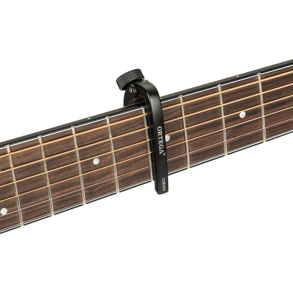 Ortega OCAPOPROCV-BK Pro Series Curved Capo - Black