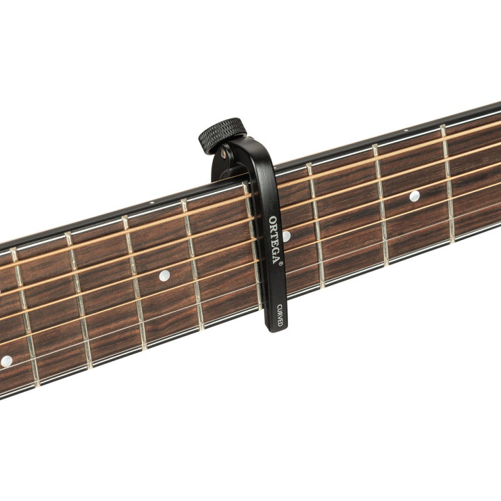 Ortega OCAPOPROCV-BK Pro Series Curved Capo - Black