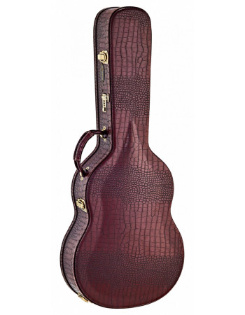 Ortega OCCPRO Pro Classical-Guitar-Hardcase - Brown Croco