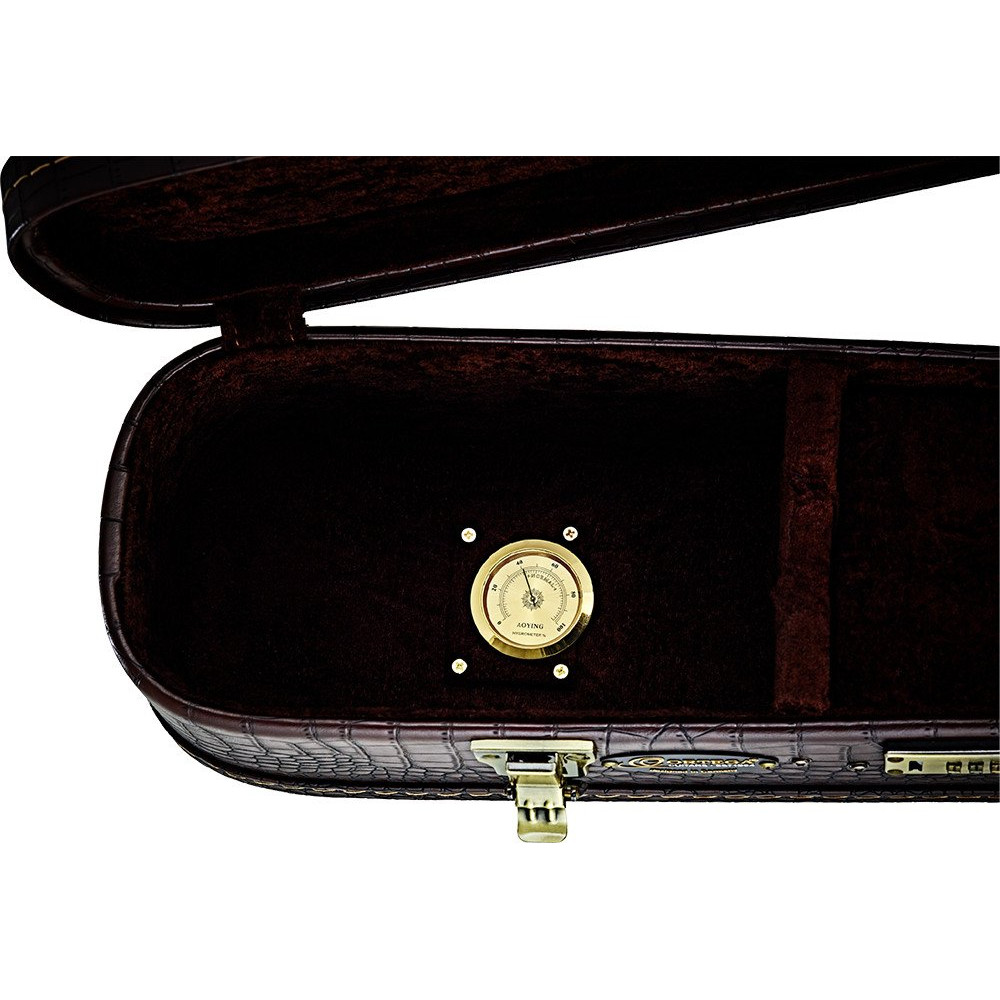Ortega OCCPRO Pro Classical-Guitar-Hardcase - Brown Croco