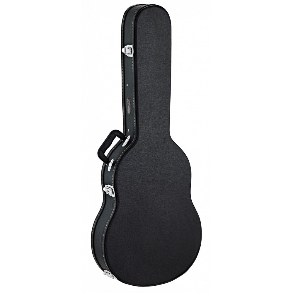 Ortega OCCSTD-T Economy Classical-Guitar-Thinline-Hardcase - Black