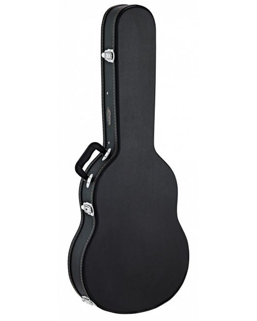 Ortega OCCSTD-T Economy Classical-Guitar-Thinline-Hardcase - Black