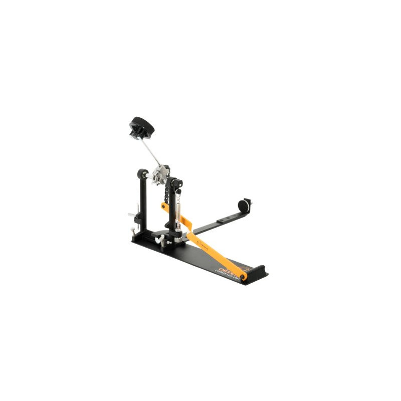 Ortega OCJP-L-GB Percussion Series Cajon Pedal Lefty - Orange / Black + Bag