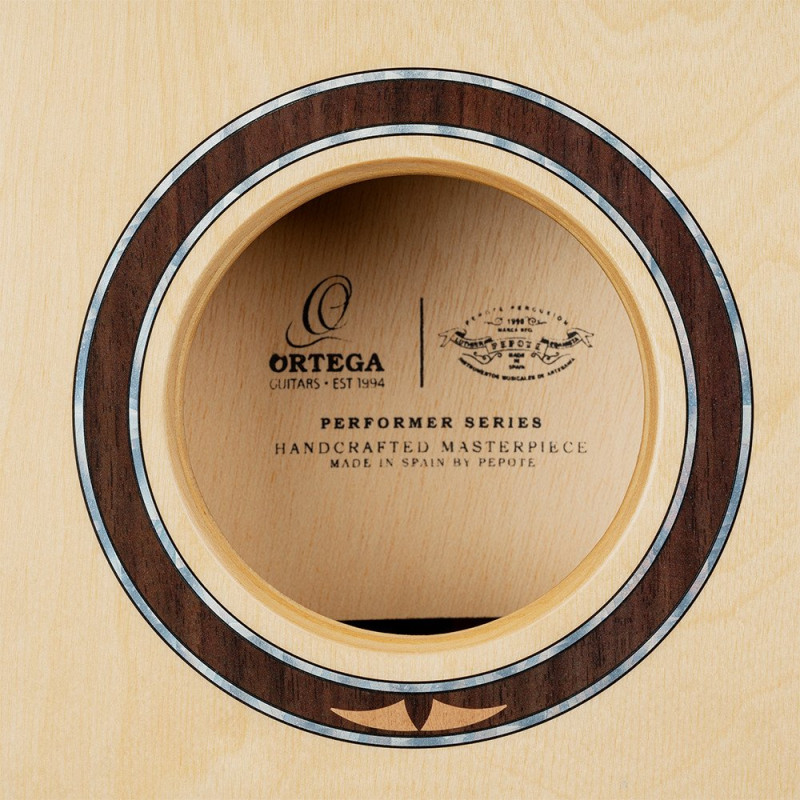 Ortega OCJPF-2-L Performer Series Cajon Lefty - Cedar / Baltic Birch Natural