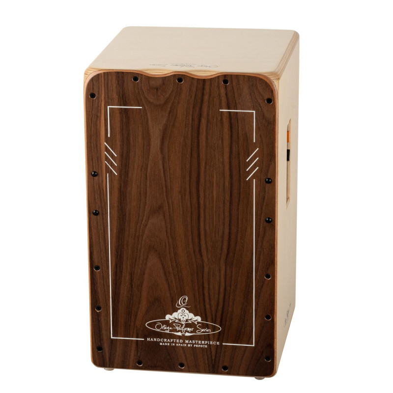 Ortega OCJPF-3-L Performer Series Cajon Lefty - Walnut / Baltic Birch Natural