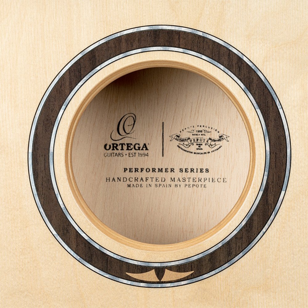 Ortega OCJPF-3-L Performer Series Cajon Lefty - Walnut / Baltic Birch Natural