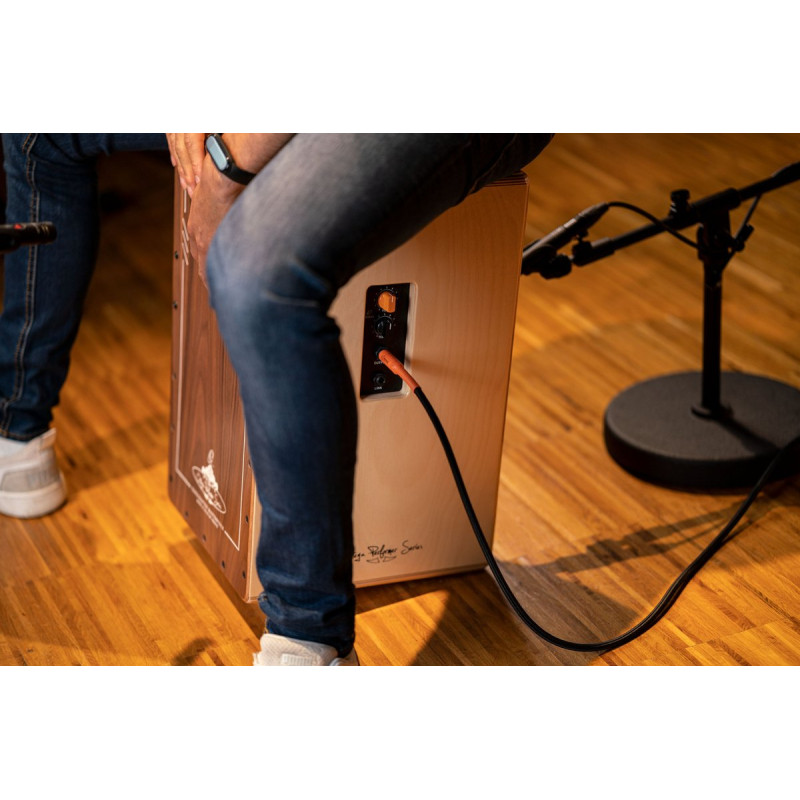 Ortega OCJPF-3-L Performer Series Cajon Lefty - Walnut / Baltic Birch Natural
