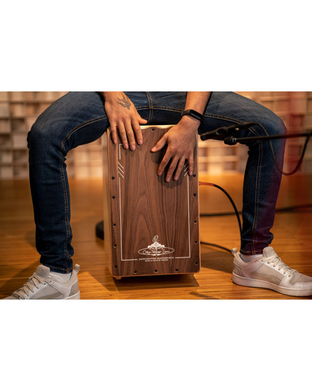 Ortega OCJPF-3-L Performer Series Cajon Lefty - Walnut / Baltic Birch Natural
