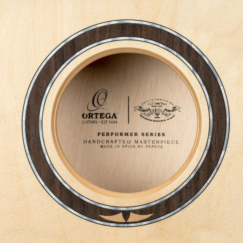 Ortega OCJPF-3-L Performer Series Cajon Lefty - Walnut / Baltic Birch Natural