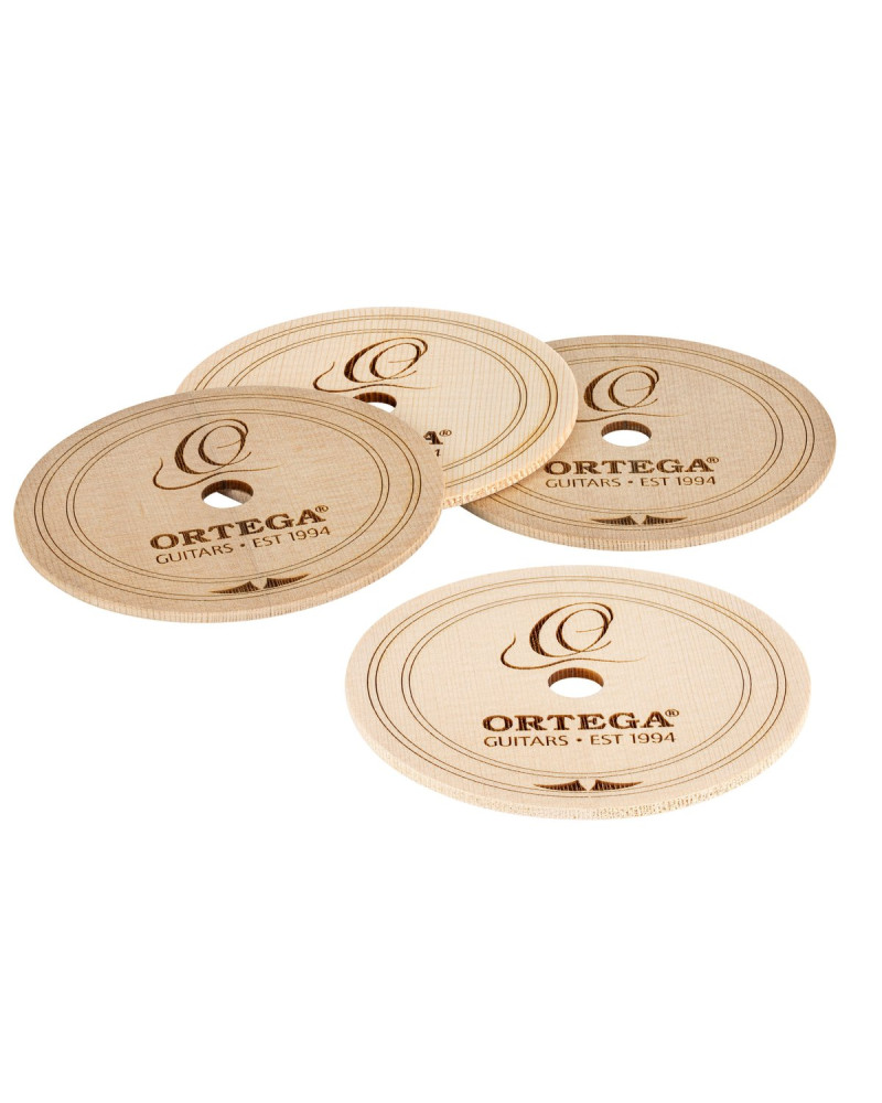 Ortega OCO-4 Wooden Coaster 4 pcs Set - Spruce