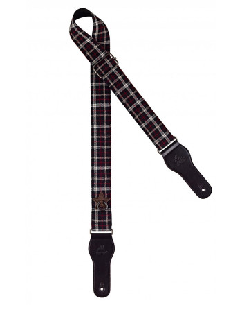 Ortega OCS-140 Highland Series Guitar Cotton Strap - Scottish Dark