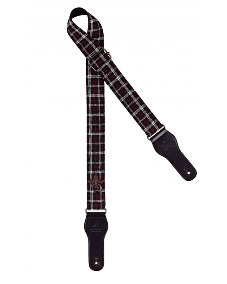 Ortega OCS-140 Highland Series Guitar Cotton Strap - Scottish Dark
