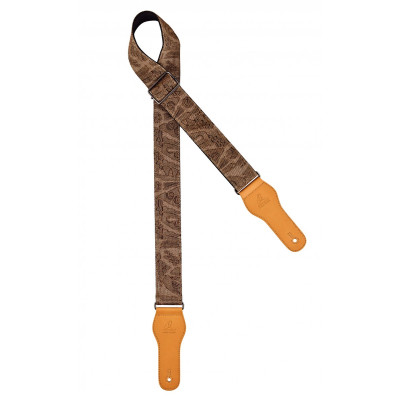 Ortega OCS-310 Spring Series Guitar Cotton Strap - Brown Jean