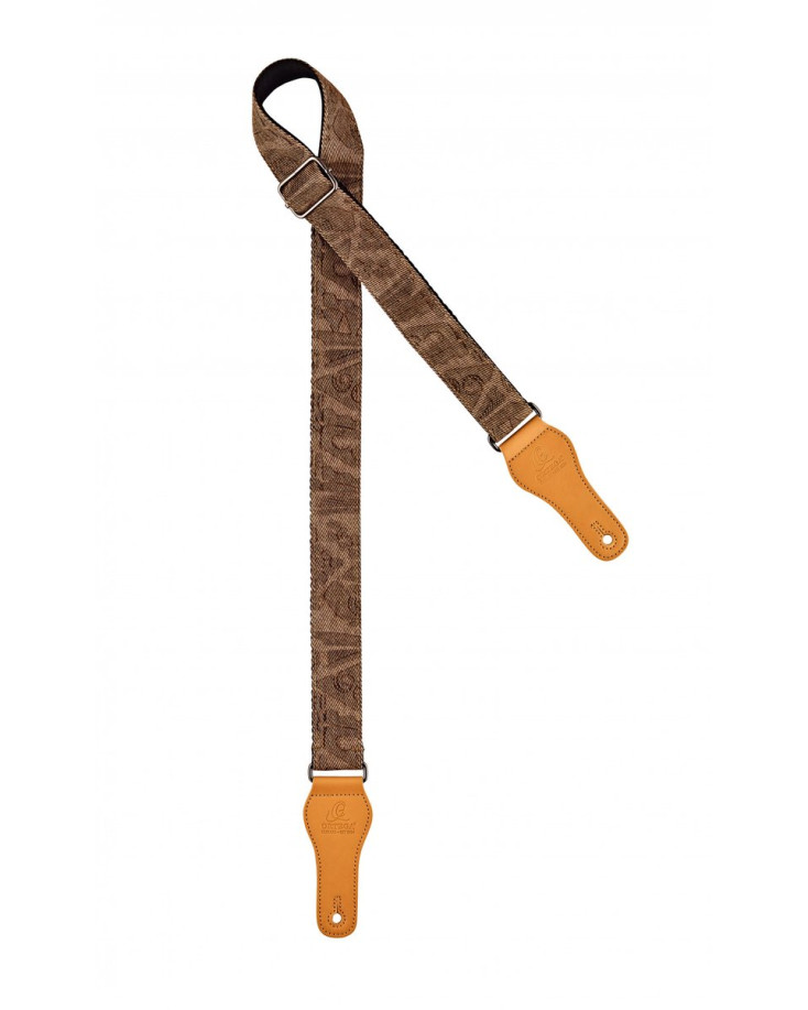 Ortega OCS-310U Spring Series Ukulele Cotton Strap - Brown Jean