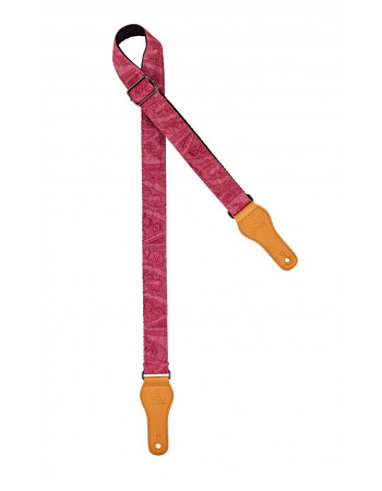 Ortega OCS-320U Spring Series Ukulele Cotton Strap - Pink Jean