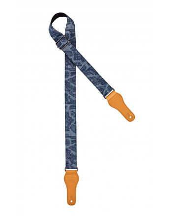 Ortega OCS-350U Spring Series Ukulele Cotton Strap - Blue Jean