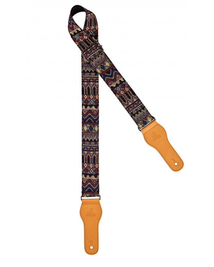Ortega OCS-470 World Series Guitar Cotton Strap - Mayan Dance