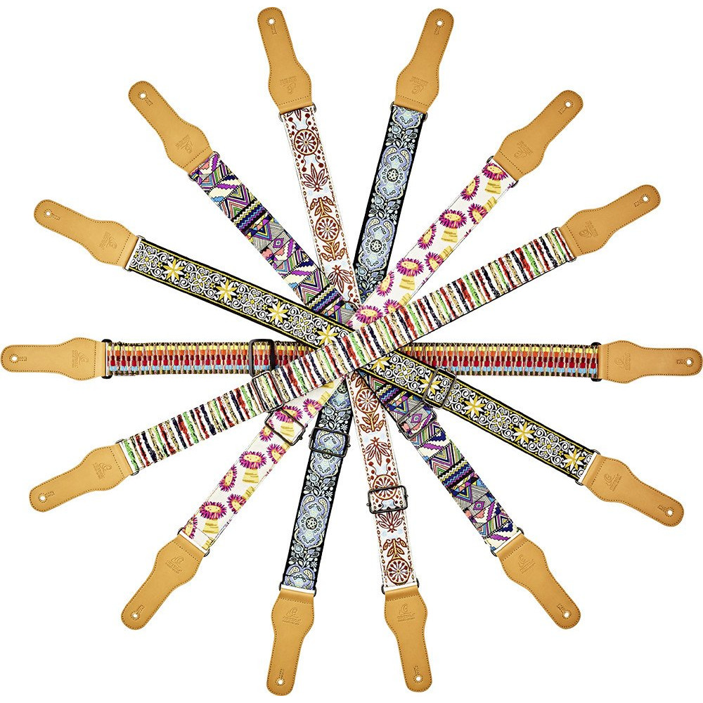 Ortega OCS-500 Creative Series Guitar Cotton Strap - Striped
