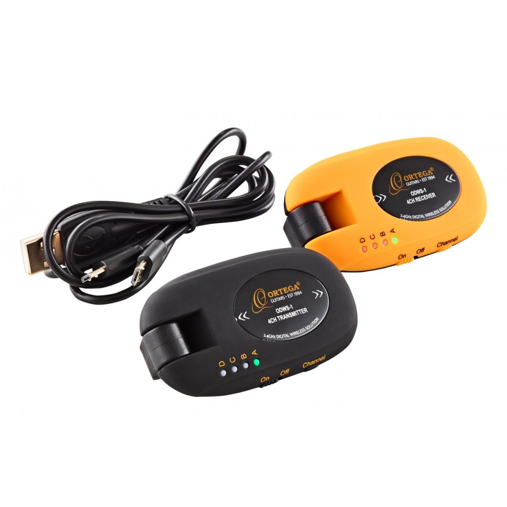 Ortega ODWS-1 Digital Wireless System - 4 Channels / 2,4 Ghz / Rechargeable + USB Cable