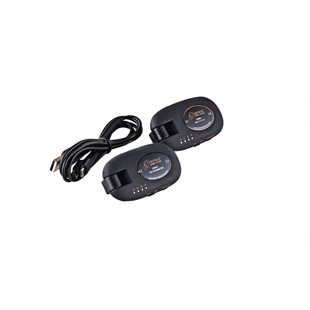 Ortega ODWS-1BK Digital Wireless System - 4 Channels / 2,4 Ghz / Rechargeable + USB Cable