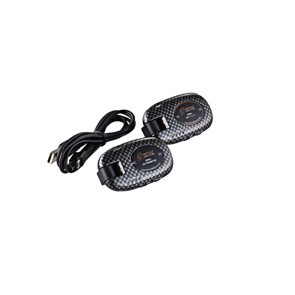 Ortega ODWS-1CAR Digital Wireless System - 4 Channels / 2,4 Ghz / Rechargeable + USB Cable