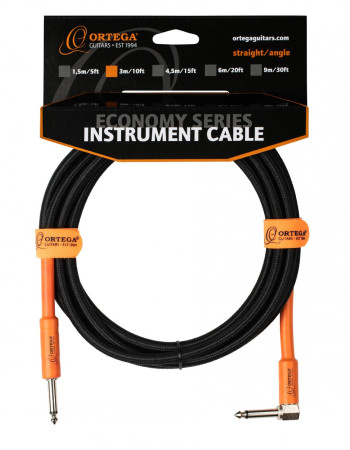 Ortega OECI-10 Economy Series Instrument Cable - 3 m / 10 ft