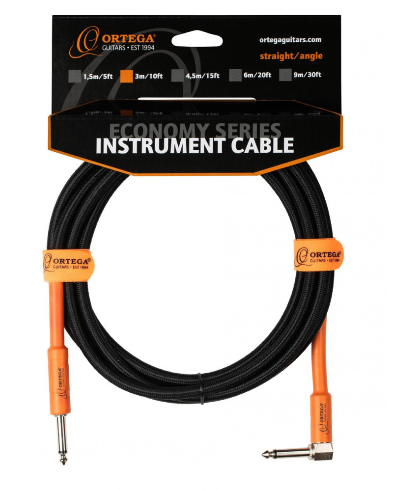 Ortega OECI-10 Economy Series Instrument Cable - 3 m / 10 ft