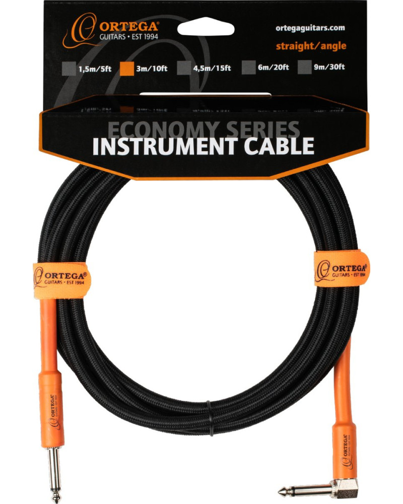 Ortega OECI-10 Economy Series Instrument Cable - 3 m / 10 ft