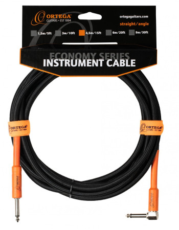 Ortega OECI-15 Economy Series Instrument Cable - 4,5 m / 15 ft