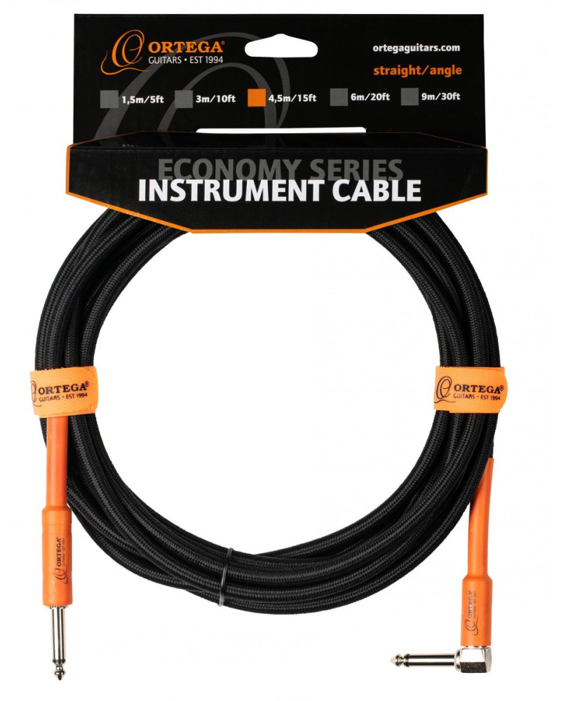 Ortega OECI-15 Economy Series Instrument Cable - 4,5 m / 15 ft