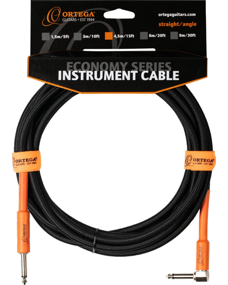 Ortega OECI-15 Economy Series Instrument Cable - 4,5 m / 15 ft