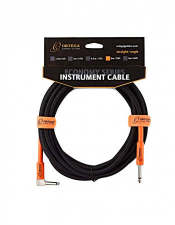Ortega OECI-20 Economy Series Instrument Cable - 6 m / 20 ft