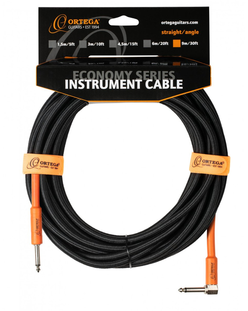 Ortega OECI-30 Economy Series Instrument Cable - 9 m / 30 ft