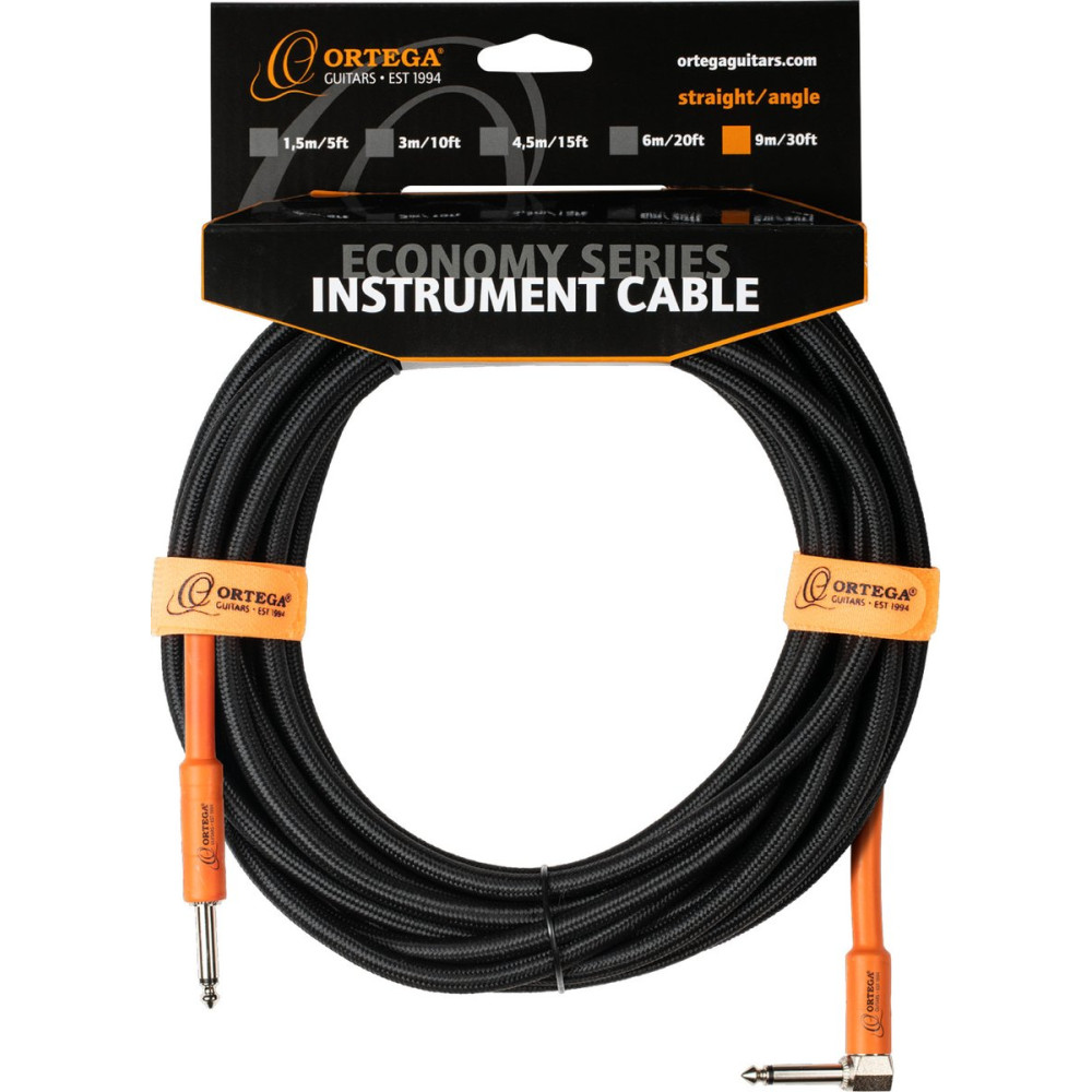 Ortega OECI-30 Economy Series Instrument Cable - 9 m / 30 ft