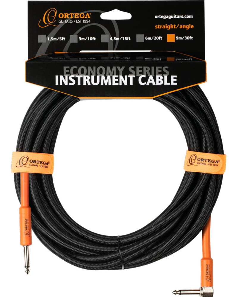 Ortega OECI-30 Economy Series Instrument Cable - 9 m / 30 ft