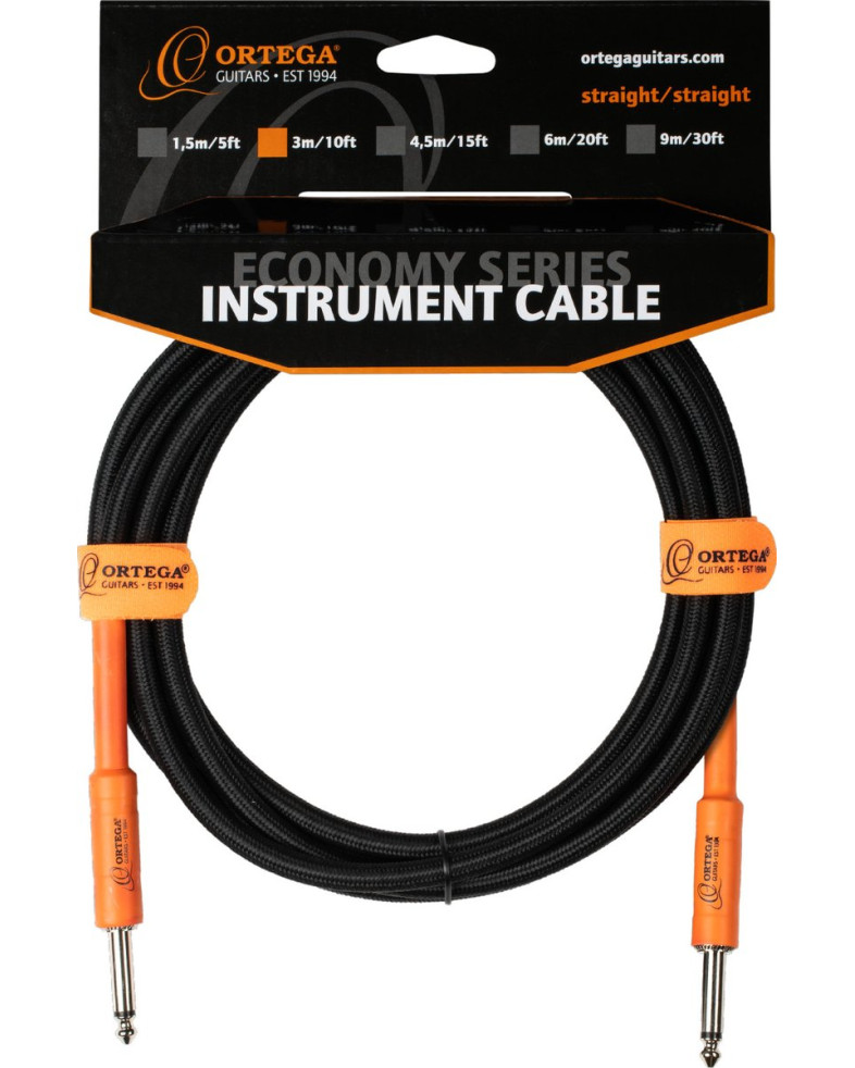 Ortega OECIS-10 Economy Series Instrument Cable - 3 m / 10 ft