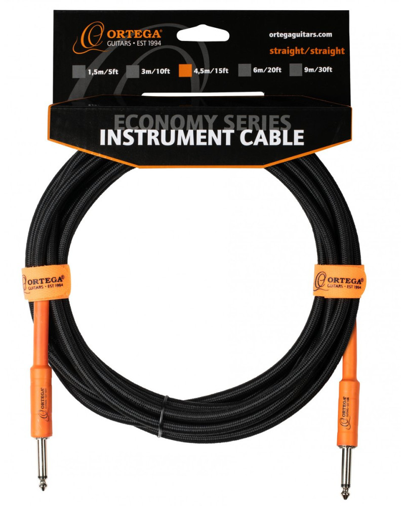 Ortega OECIS-15 Economy Series Instrument Cable - 4,5 m / 15 ft