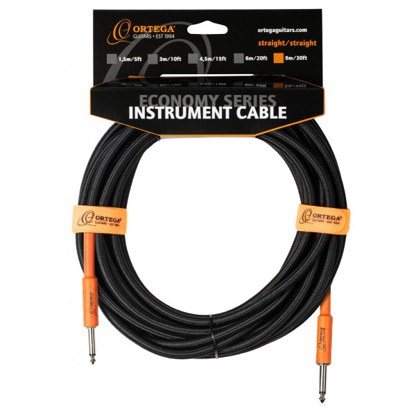 Ortega OECIS-30 Economy Series Instrument Cable - 9 m / 30 ft