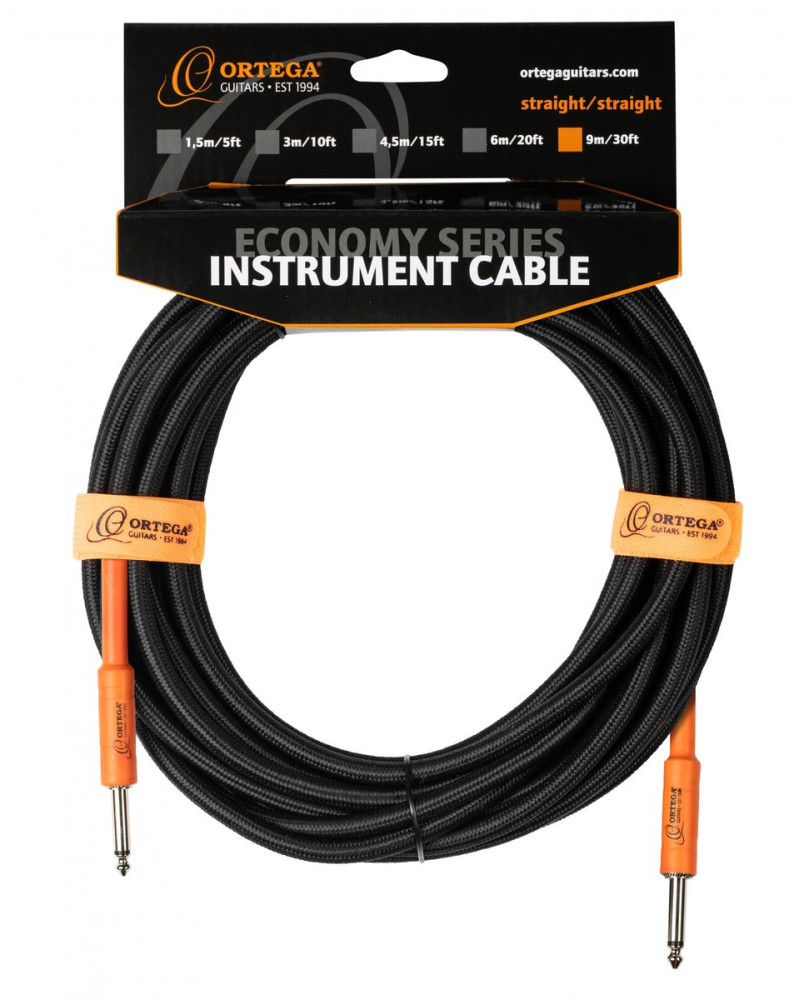 Ortega OECIS-30 Economy Series Instrument Cable - 9 m / 30 ft