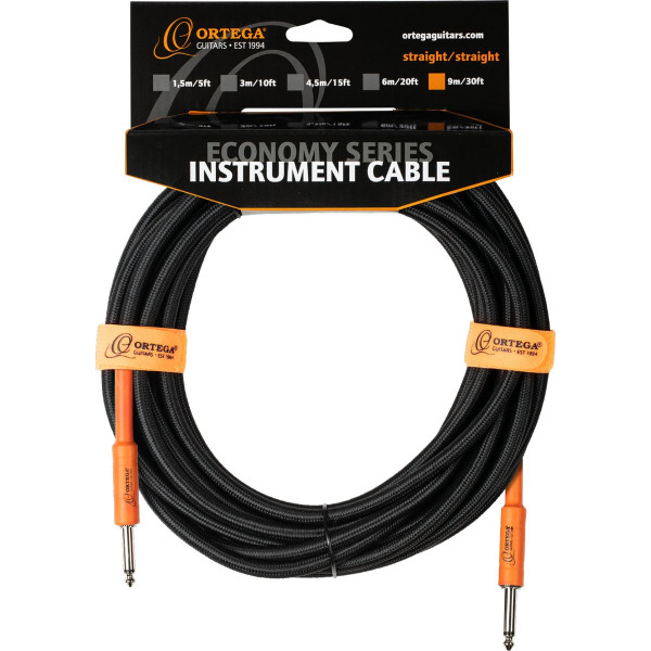 Ortega OECIS-30 Economy Series Instrument Cable - 9 m / 30 ft