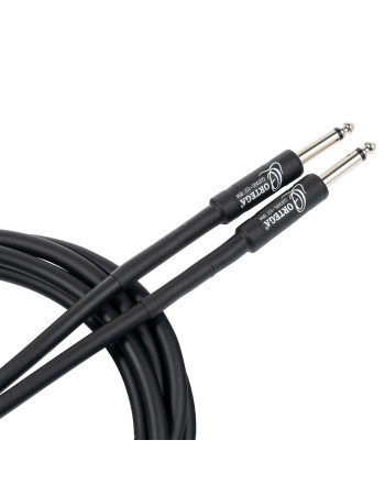 Ortega OECISPV-30 Economy Series Instrument Cable straight/straight jacks, 8 mm - 30 ft