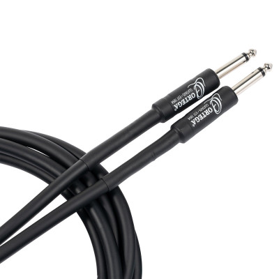 Ortega OECISPV-30 Economy Series Instrument Cable straight/straight jacks, 8 mm - 30 ft