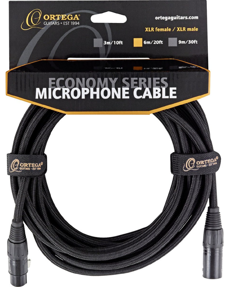Ortega OECM-10XX Economy Series XLR Male/XLR Female Microphone Cable