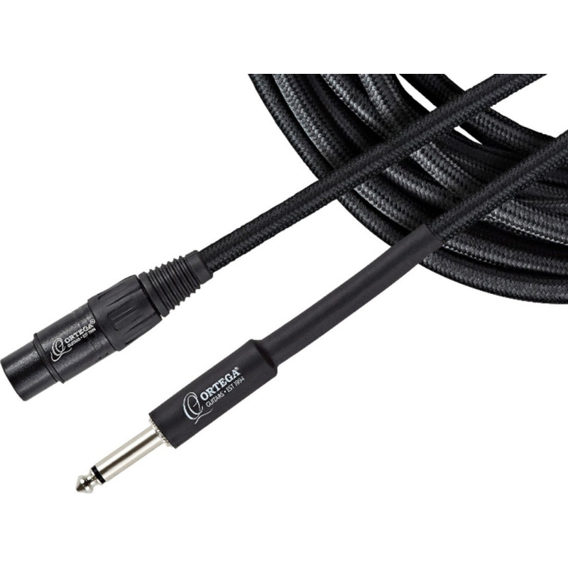 Ortega OECM-20JX Economy Series Jack/XLR Female Microphone Cable