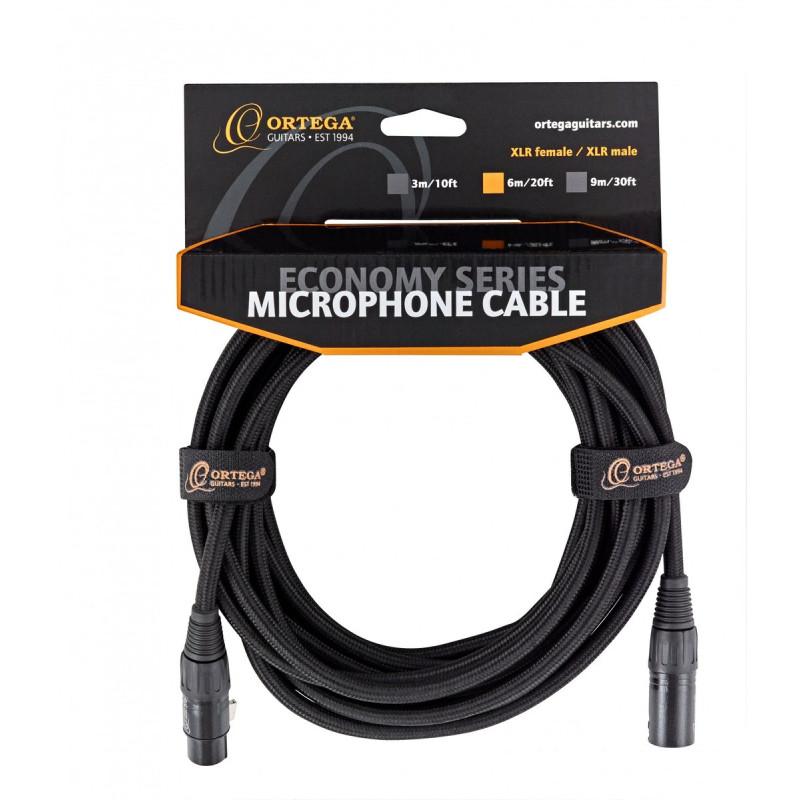 Ortega OECM-20XX Economy Series XLR Male/XLR Female Microphone Cable
