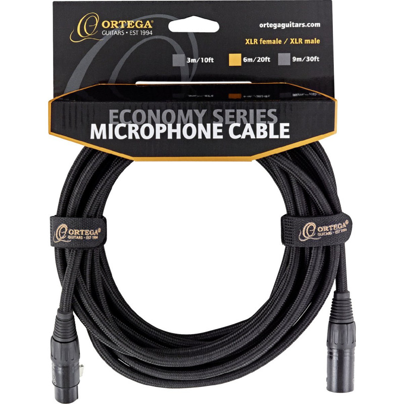 Ortega OECM-30XX Economy Series XLR Male/XLR Female Microphone Cable