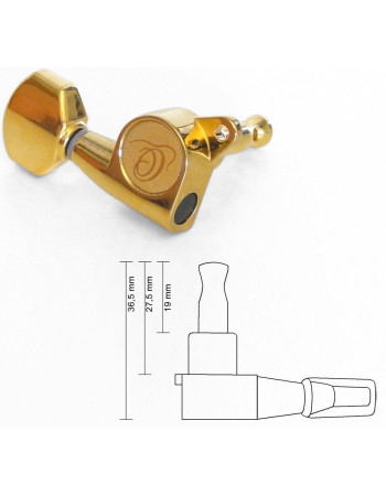 Tuning Mechanics E, A, D - gold  E, A, D