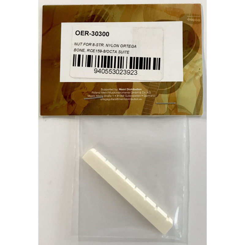 Ortega OER-30300 Nut for 8-String Octa Suite Bone - für 8-saitige Octa Suite Knochen