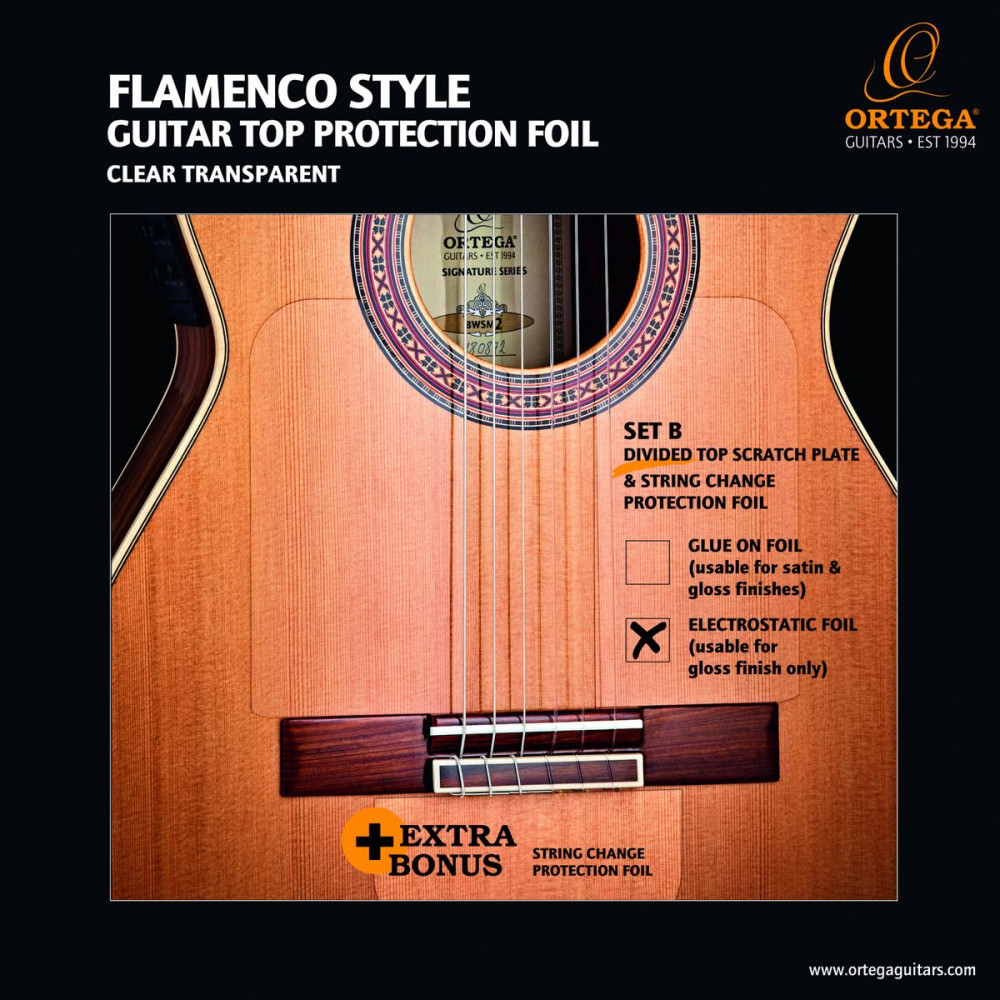 Ortega OERP-FLAM1 Full Top Protection Foil - Transparent