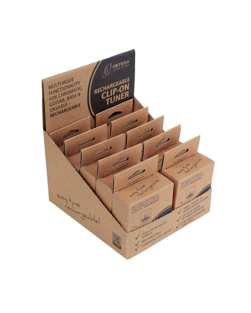 Ortega OETRCSD-10 Headstock-Tuner Sales Display - 10 pcs